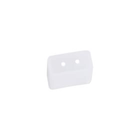 M7403  Tiras Silicone End Cap White With 2 Holes